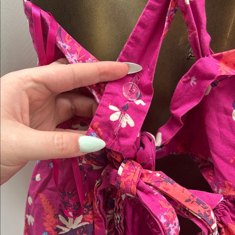Free People Pink Floral Mini Dress - Picture 4 of 8